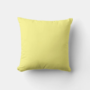 Coussin Lumière jaune couleur uni moyen-clair
