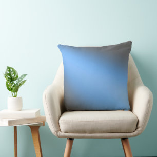 Coussin Lumière lune bleue et gris