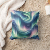 Coussin Lumières du Nord, Marine, Vert, Violet (Couverture)