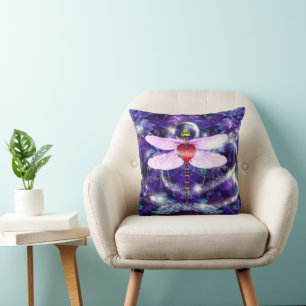 Coussin Luminaires à libellules et à fées