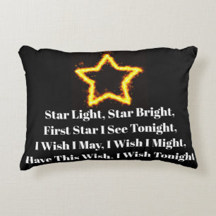 Coussin lumineux étoile étoile