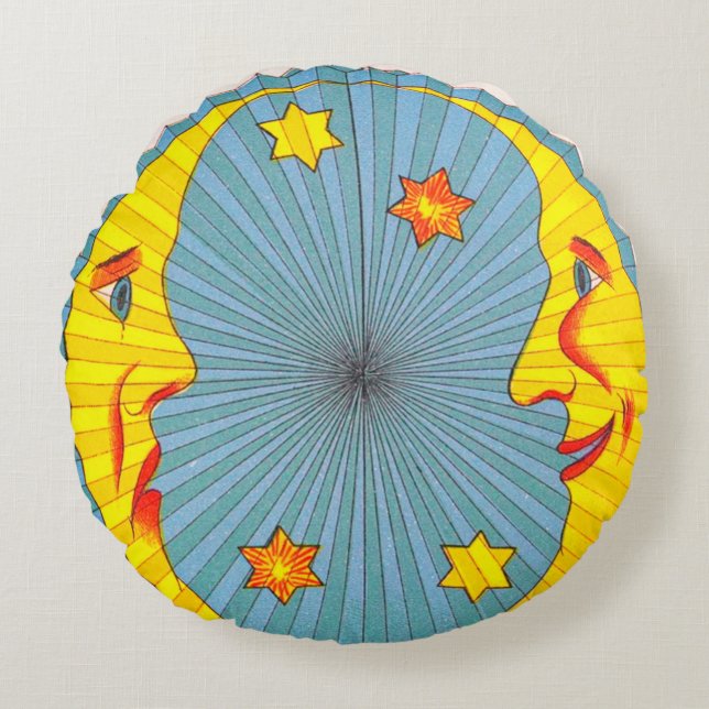 Coussin lunaire rond demi-lune (Devant)