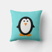 Coussin lunatique mignon de pingouin (Verso)