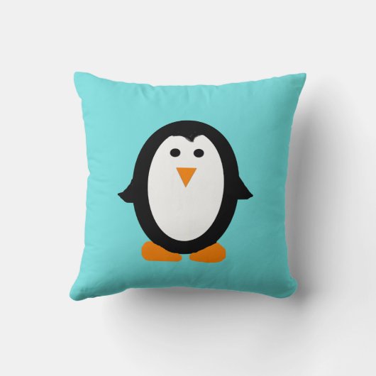 Coussin lunatique mignon de pingouin (Verso)