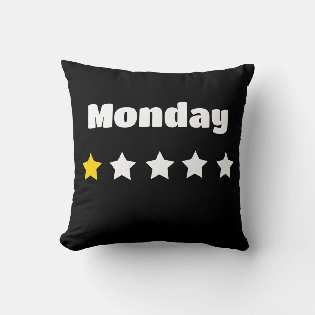 Coussin Lundi craint  (Recto)