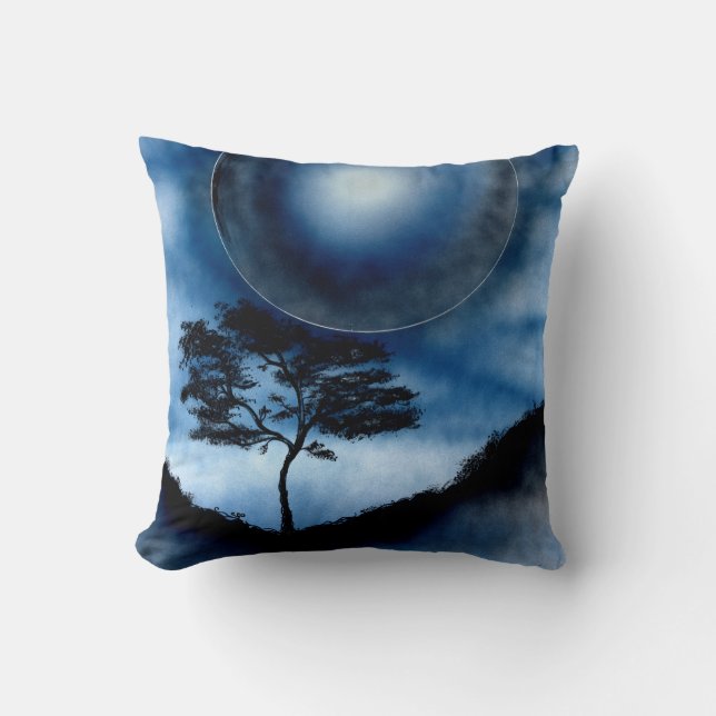 Coussin Lune bleue (Recto)