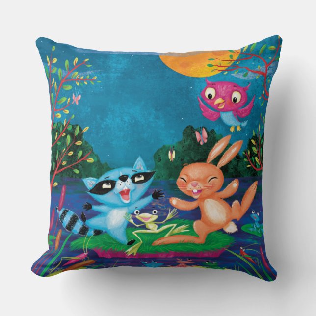 Coussin Lune d'automne (Recto)