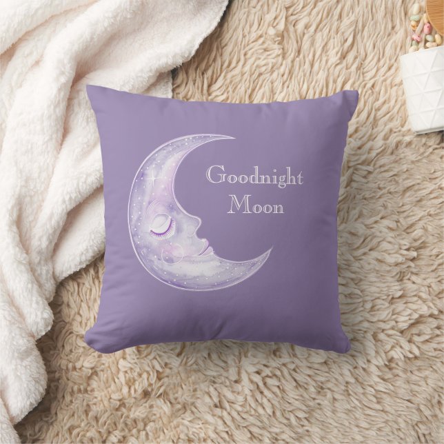 Coussin Lune de Bonne Nuit Violette (Couverture)