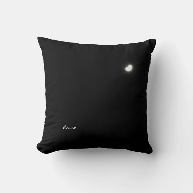 Coussin Lune en forme de coeur (Recto)