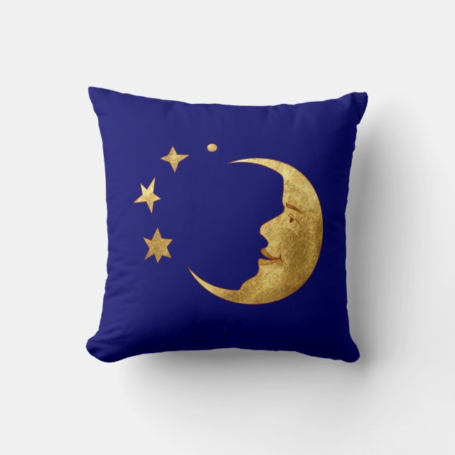 Coussin Lune et étoiles (Recto)