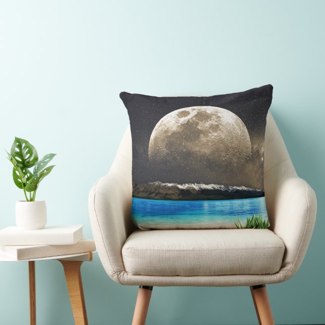 Coussin Lune Et Plage (Chaise)