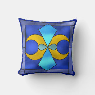 Coussin Lune Géométrique en Verre Tiré Lune Jauge