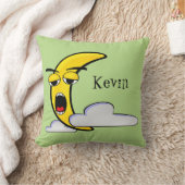 Coussin Lune Jaune Sleepy Baby/Enfants (Couverture)