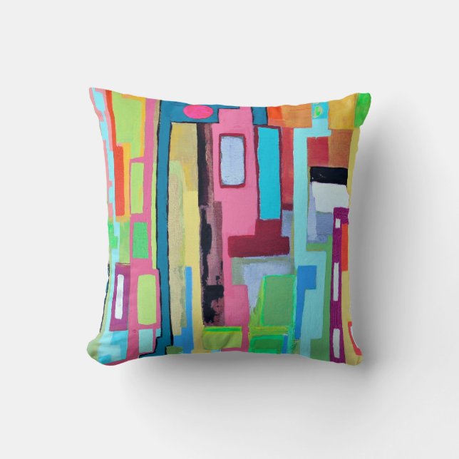 Coussin Lune sur Miami 16 x 16 Poly Throw Pillow (Recto)