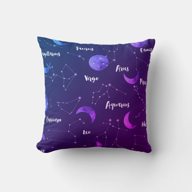 Coussin Lunes et constantes (Recto)