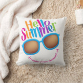 Coussin Lunettes de soleil colorées pour l'été (Couverture)