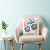 Coussin Lunettes de soleil colorées pour l'été (Chaise)