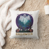 Coussin Lunettes de soleil fantôme Halloween Violet Tombe (Couverture)