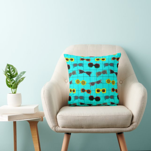Coussin Lunettes de soleil modernes du milieu du siècle (Chaise)