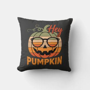 Coussin Lunettes de soleil rétro Halloween Hey Pumpkin