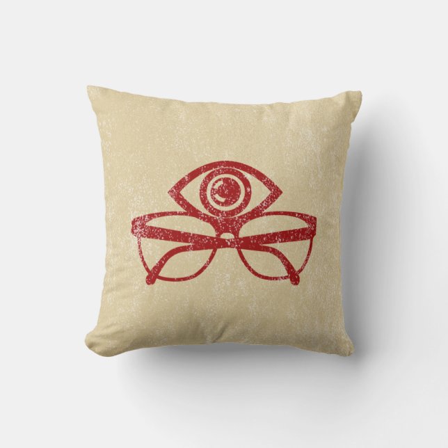 Coussin Lunettes de vue vintages (Recto)
