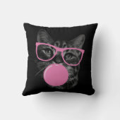 Coussin lunettes roses pour chat attrayantes et gomme à mâ (Verso)
