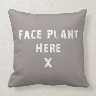 Coussin L'usine de visage ici se reposent