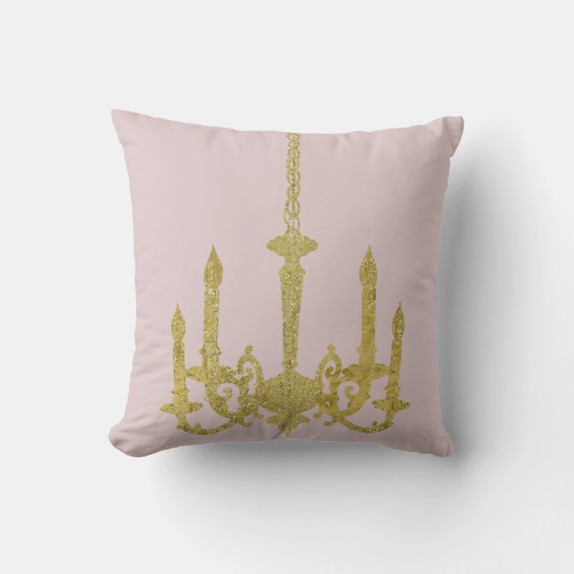 Coussin Lustre chic d'or (Recto)