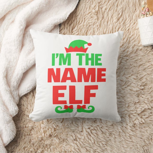 Coussin Lutin de Noël personnalisé (Couverture)