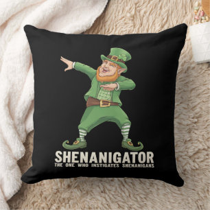 Coussin Lutinsuricateur Leprechaun Dabant la Saint-Patrick