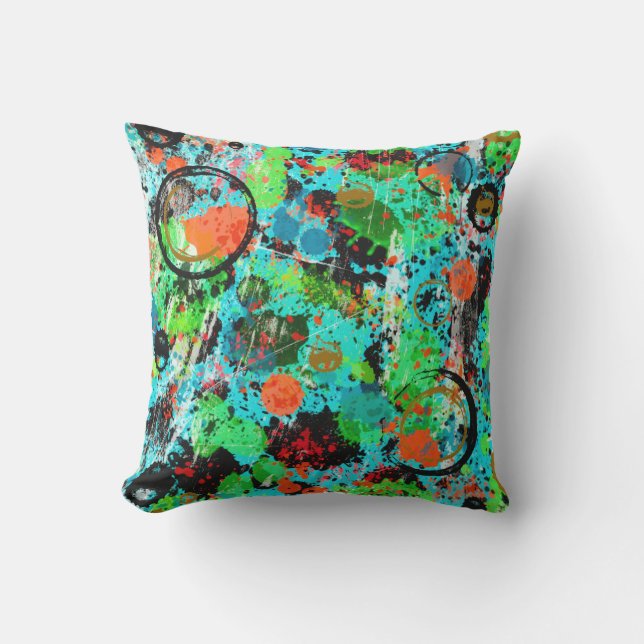 Coussin Lutte alimentaire Abstraite (Recto)