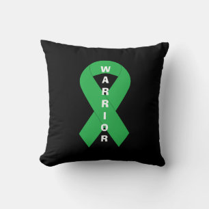 Coussin Lutte contre le Ruban vert pour la santé mentale