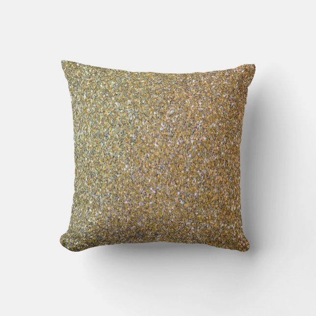 Coussin Luxe Faux Gold Design Jeu d'oreiller (Recto)