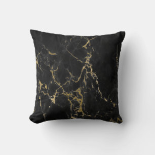 COUSSIN LUXE MARBRE D'OR NOIR INSPIRÉ CUSHION
