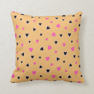 Coussin Luxe Moderne Élégant Amour Or Coeur