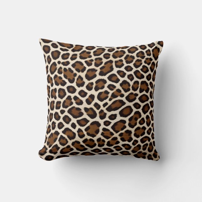 Coussin Luxe Populaire White Leopard Elegance Collection (Recto)