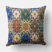 Coussin Luxury Algerian Zellig Tile Pattern Prayer Pillow (Verso)