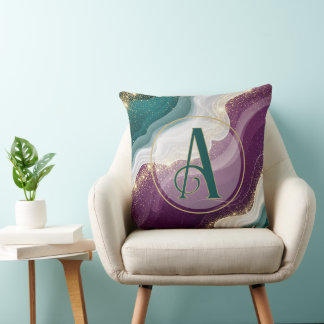 Coussin Luxury Gold Glitter Marble Pattern