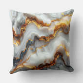 Coussin Luxury Gold Vein Marble Pillow (Verso)