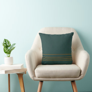 Coussin Luxury Linen Popular Green Gold Texture Collection
