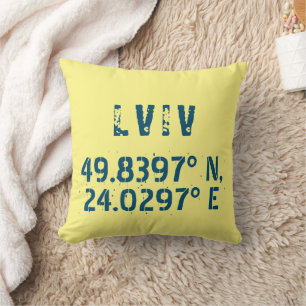 Coussin Lviv Ukraine Latitude et Longitude en détresse  