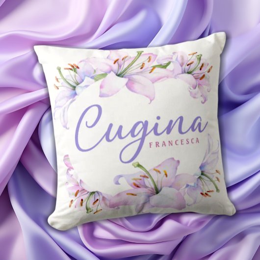 Coussin Lys Cugina - Cadeau Pour Cousin