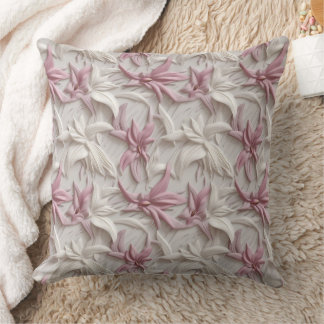 Coussin Lys rose-rose-blanc 3d