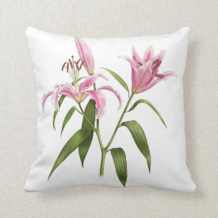 Coussin Lys Stargazer rose