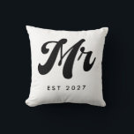 Coussin M. année EST<br><div class="desc">M. Année de création Design minimal fun</div>