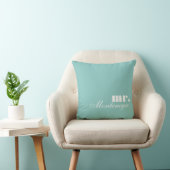 Coussin M. carreau bleu nommé fait sur commande des (Chaise)