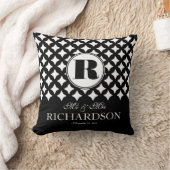 Coussin M. chic et Mme de couples de motif de diamant (Couverture)