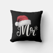 Coussin M. Claus Ensembles de Pyjamas de Noël Correspondan (Recto)