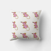 Coussin M est pour bébé fille Maisie (Verso)