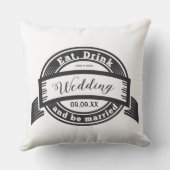 Coussin M. et Mme 2e anniversaire du Mariage est le coton (Verso)